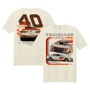 Justin Allgaier Racing T-Shirt, Embrace the Speed with Traveller Whiskey Design, Men's Motorsport Apparel with NASCAR Flair, Casual Racing Fan Gear for Everyday Style