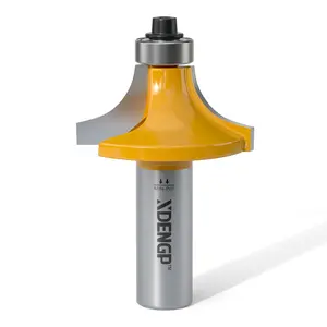 Roundover Router Bit 1/2 Shank, 1/2" Radius Round Over Router Bits, Router Bits Round Over for Edging Forming Rounding Woodworking Cutter