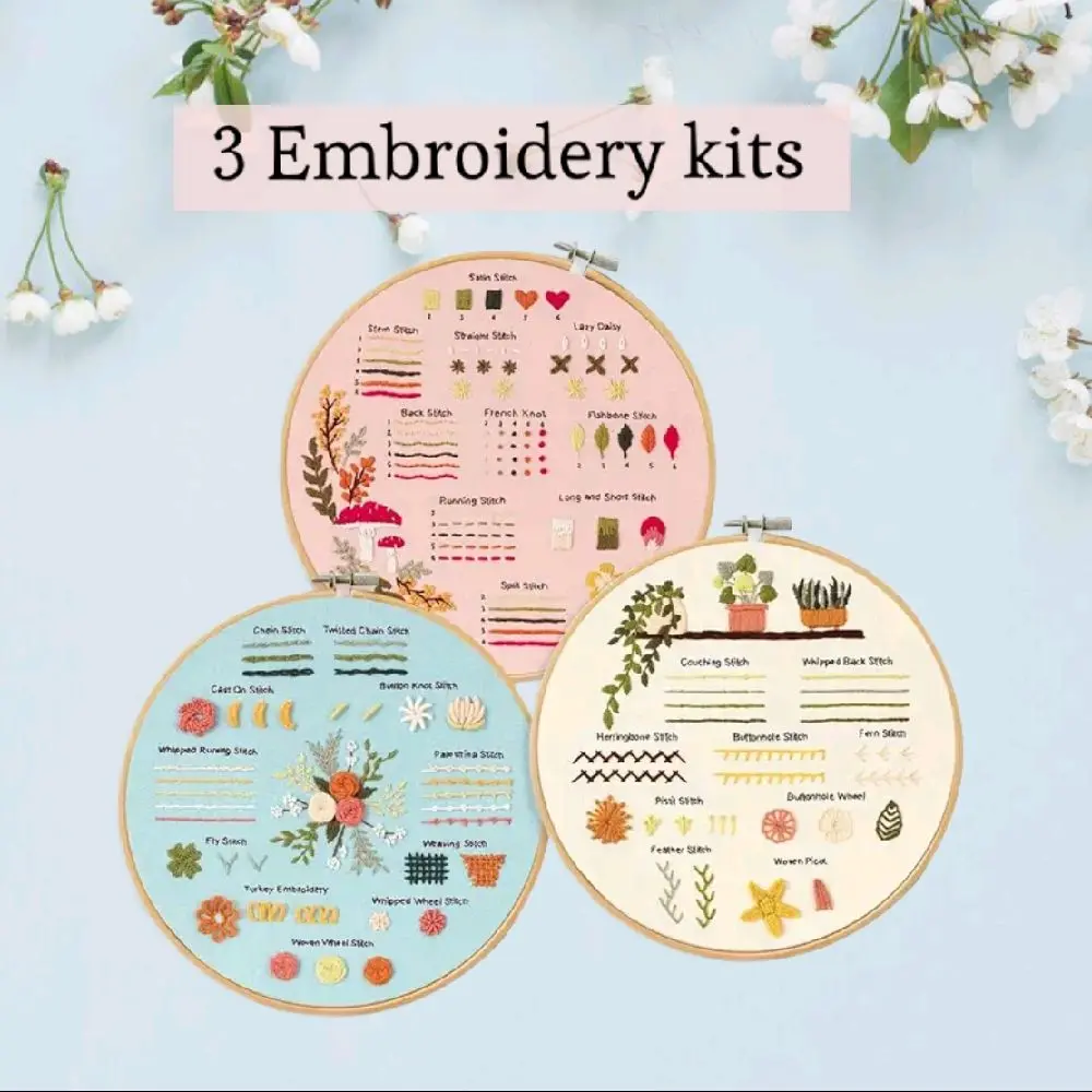 Beginner embroidery kits starter embroidery kit Beginner embroidery kits starter embroidery kit