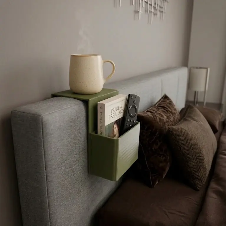 Minimalist Headboard Caddy, Indoor Furniture Organizer for Bed Frames & Headboards
