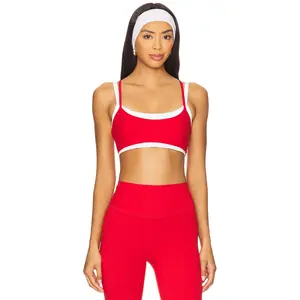 FORM Layered Sports Bra in Cherry