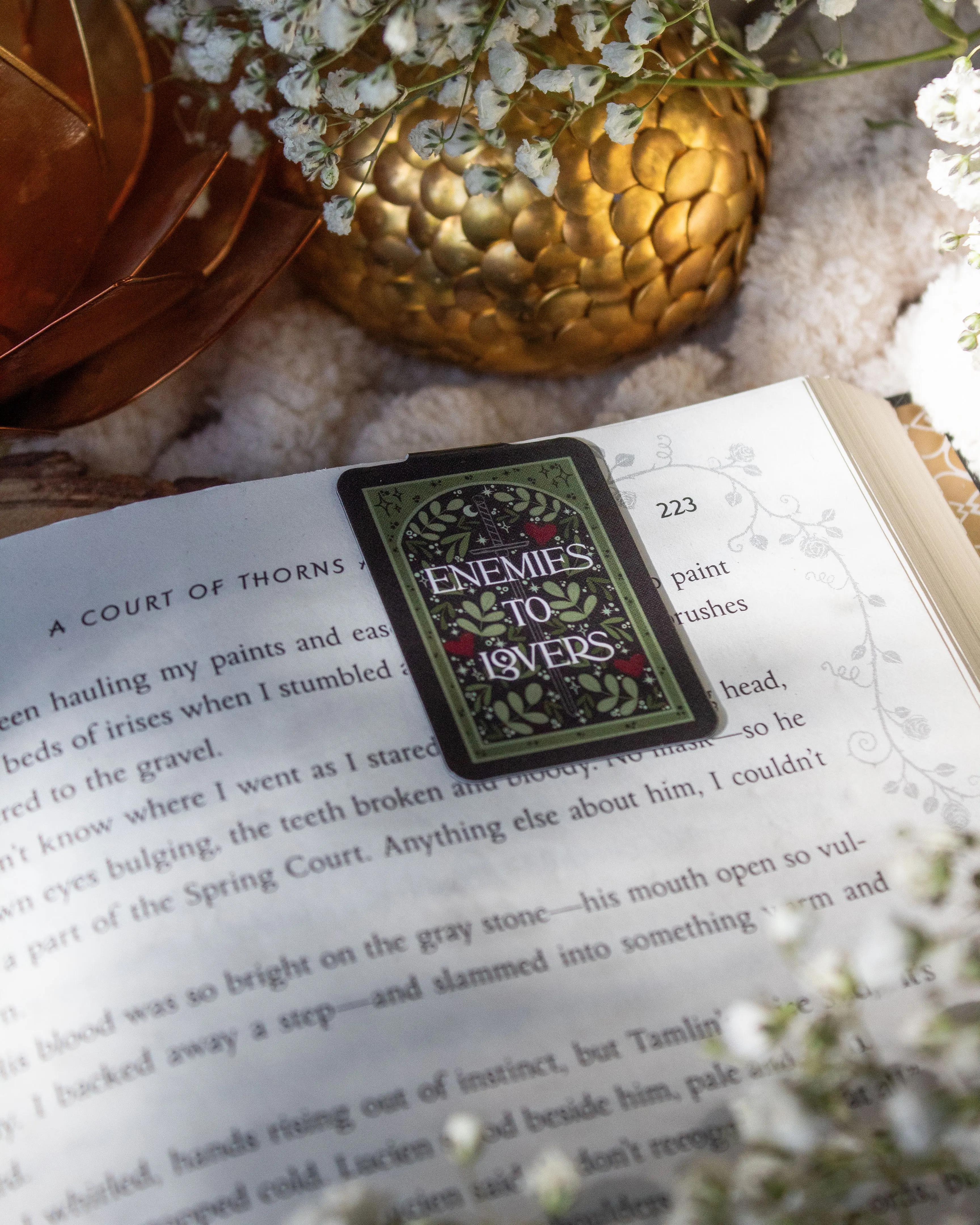 Magnetic Bookmark  | Fantasy Reader Bookmark | Glossy, Double Sided bookmarks