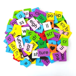 Large Size English Phonics Magnetic Tiles Set, Learning Tool, Preschool Alphabet Tool, Elementary School Kindergarten Word Building Magnet Pieces, Classroom Must Have
