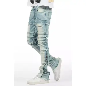 Horado Light Blue Wash Stacked Flare Jean