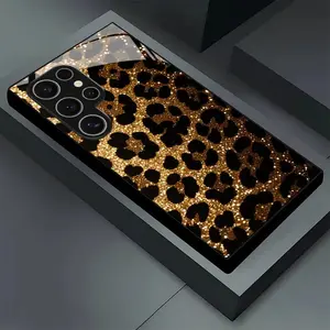 High-end leopard print design tempered glass phone case Applicable to Samsung Galaxy S25 Plus, S25 Ultra 5G, S25 Edge 5G, S25, S24, S23 Ultra, S22 Ultra, S22 Plus, S21 Ultra, S20 Ultra, Note 20 Ultra, Note 10 Pro, A55, A54, A53, A52, A36, A35, A33, A15, A