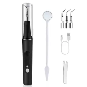 Dental cleaner cleaning kit with LED light and 5 adjustable modes