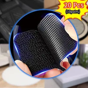 Double - sided adhesive - backed Velcro (10 pairs), self - adhesive hook - and - loop straps. Suitable for both indoor and outdoor use, applicable to carpets and car floor mats. Strong Hold Easy Installation girl room accessories