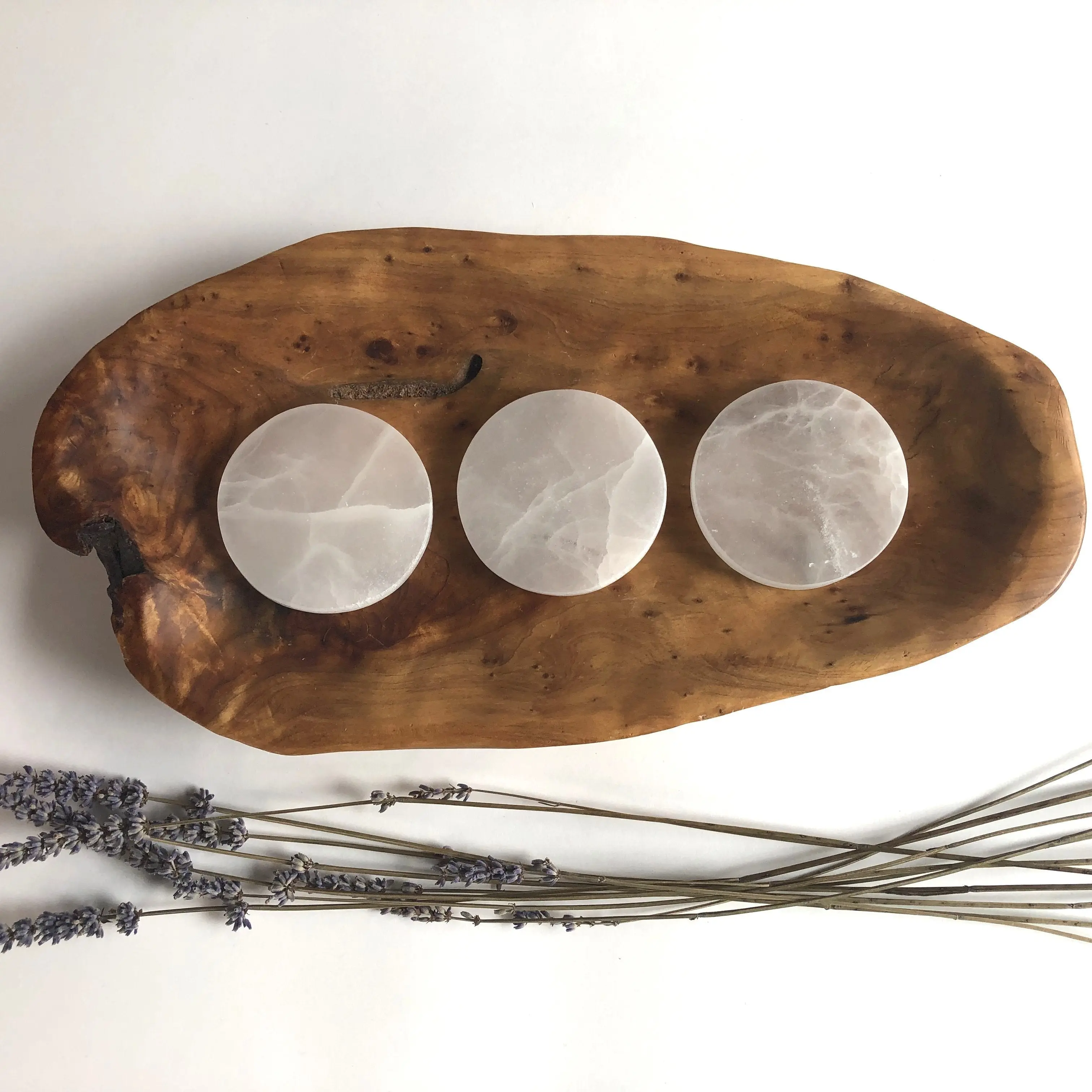 Selenite Clearing Plate