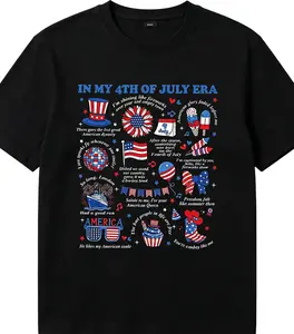 In My 4th of July Era Graphic Tee - Commemorative America 250 Premium Cotton Patriotic Shirt tiktokshopspringglowup