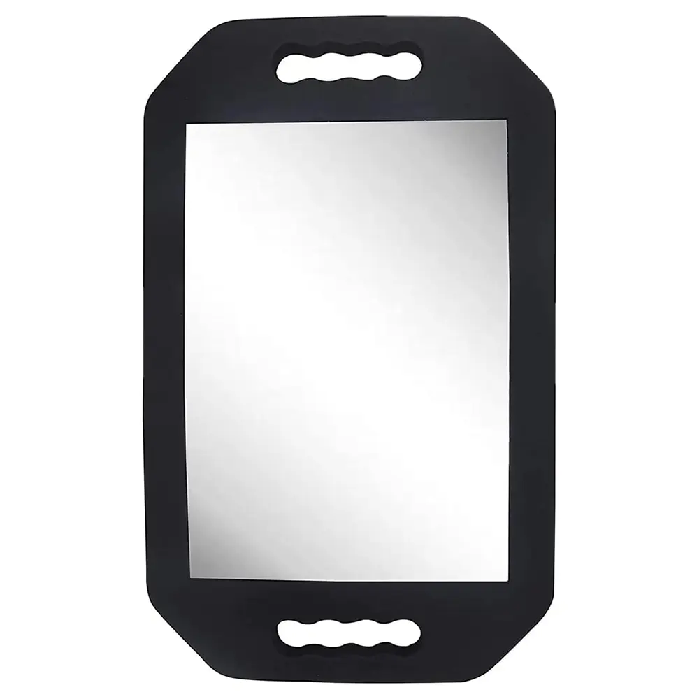 Double Handle Mirror - Large Hand Held Mirror(16.14" x 9.84") Barber Mirrors Handheld,Salon Hand Mirrors with Handle,Barbershop Hair Salon Equipment Hairstylist and Barber Accessories