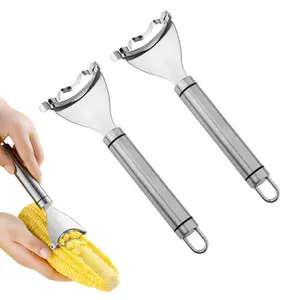 Corn Peeler Stainless Stee Corn Cob Stripper Tool Corn Thresher from the Cob, Removes Corn Kernels From Corn Cobs In Seconds, Kitchen Gadget
