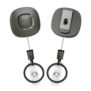 MNGARISTA 2 Pack Heavy Duty Metal Retractable Keychain with Belt Clip