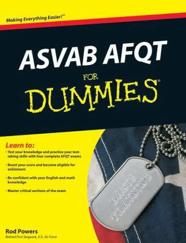 USED Book - Asvab Afqt For Dummies by Rod Powers (Paperback) - english