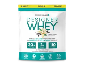 Vanilla Designer Whey 2 lb : 100% Whey Protein Powder- Designer Protein ®