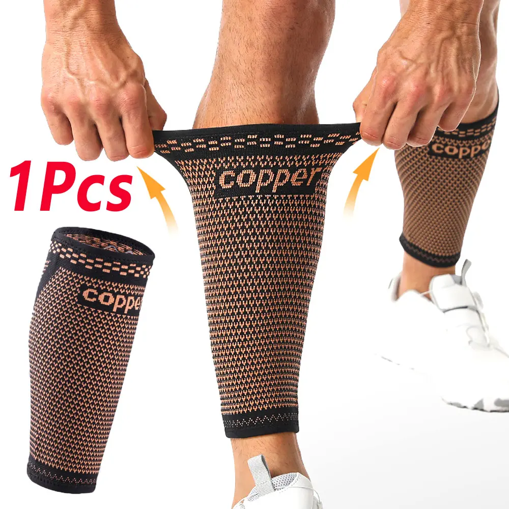 Men Women Running Leg Compression Socks, Compression Support, Copper Material Sports Footwear, Comfortable Lightweight Innovative Design, Ideal for Active Lifestyle, Unisex Fit