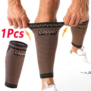 Men Women Running Leg Compression Socks, Compression Support, Copper Material Sports Footwear, Comfortable Lightweight Design, Ideal for Active Lifestyle, Unisex Fit