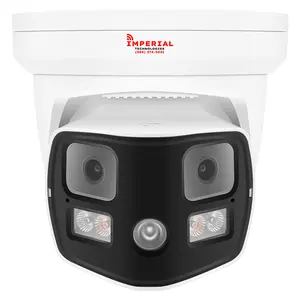 Imperial 4K 8MP Dual Lens PoE IP Security Camera - 180° Ultra Wide Angle, AI Face/Human/Vehicle Detection, 2-Way Audio with Speaker, Color Night Vision, IP67 Waterproof Protection, Remote Access,  Outdoor CCTV