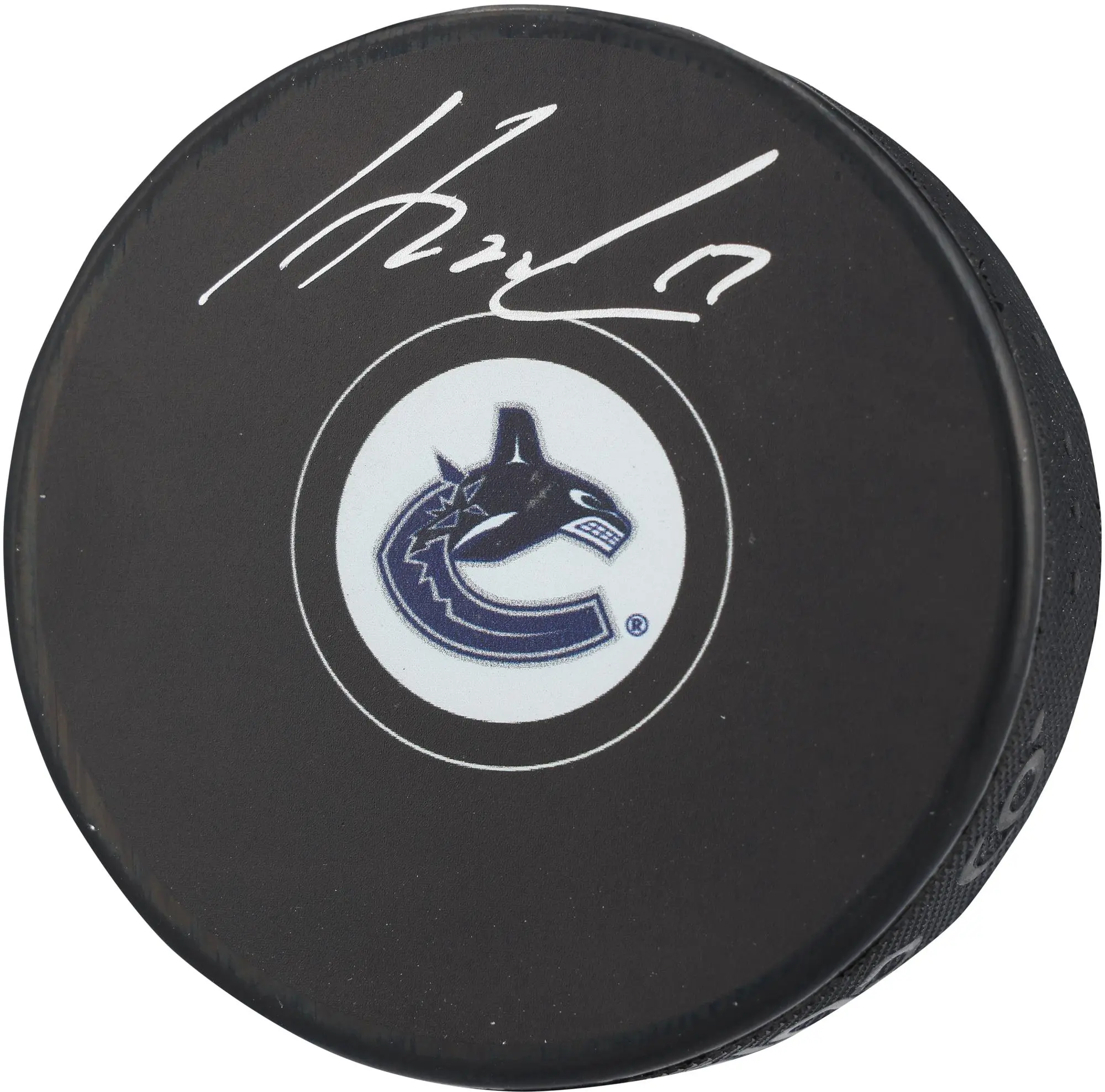 Filip Hronek Vancouver Canucks Autographed Hockey Puck - Fanatics Authentic Certified