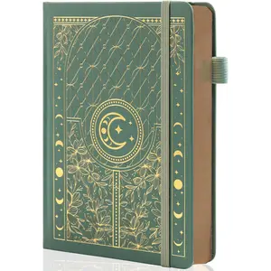 Dotted Journal Notebook, 160gsm 256 Numbered Thick Paper, A5 Hardcover Dotted Grid Diary for Women Men Work Writing,  dot Journaling, Drawing, 5.8 x 8.3 in