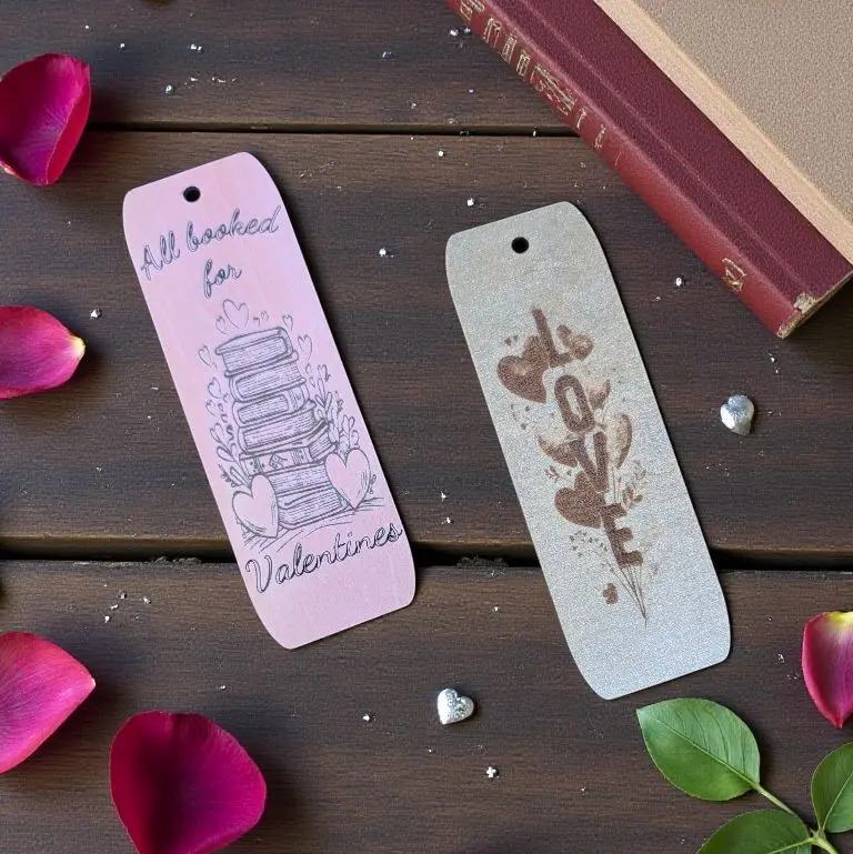 Valentine's Day Wooden Bookmarks - Perfect for Book Lovers