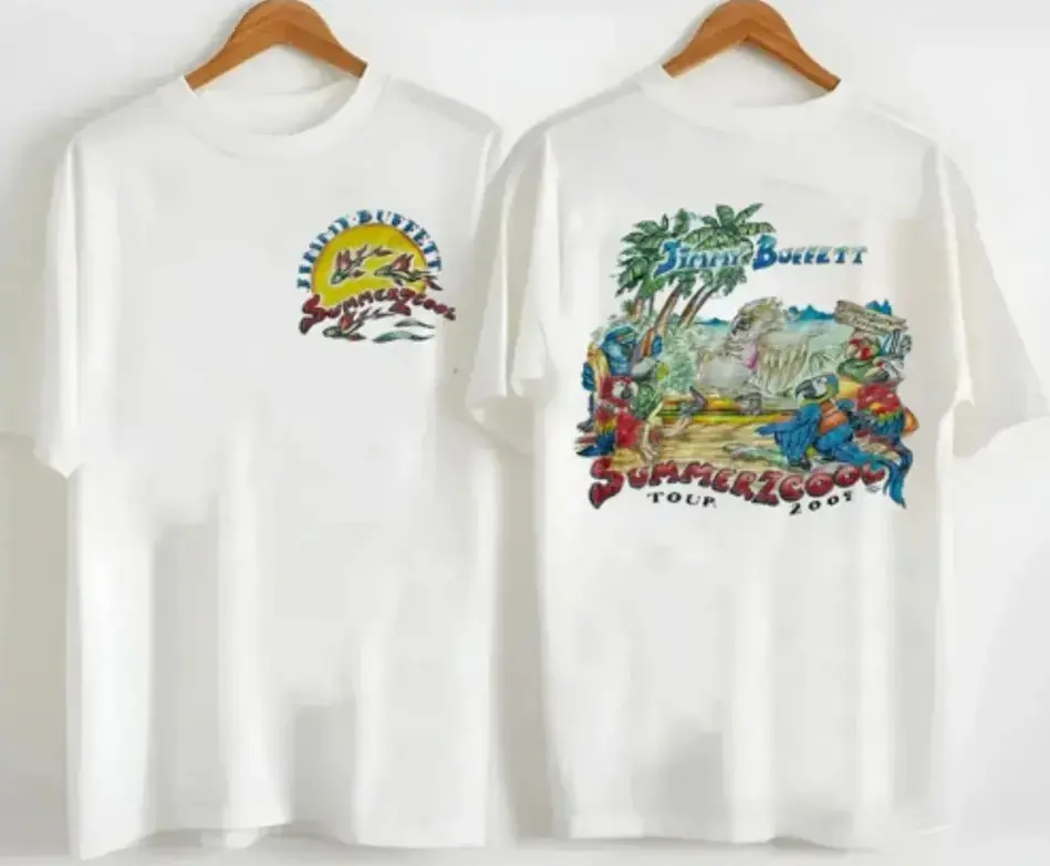 Jimmy Buffett Margaritaville T Shirt, Fan T-Shirt, Full Size, Full Color, for Men, for Women, Graphic Tops