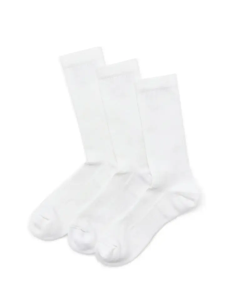 MMTM Dri-Fit Crew Socks (White)