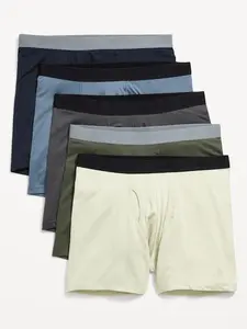 Old Navy Men's 5-Pack Go-Dry Cool Performance Boxer Briefs -- 5-inch inseam