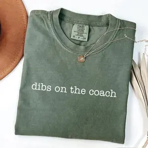 Dibs On The Coach Shirt, Coach Wife/Girlfriend Comfort Colors Shirt, Football Coach Shirt, Baseball Coach Tee