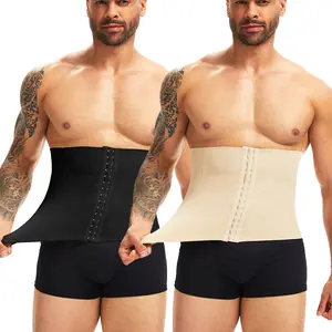 CATTIBOR Men's Soild Waist Trainer,Tummt Control Shaper,Body Shapewear,Waist Trainer For Men and Women,Shper For Men,Men Underwear