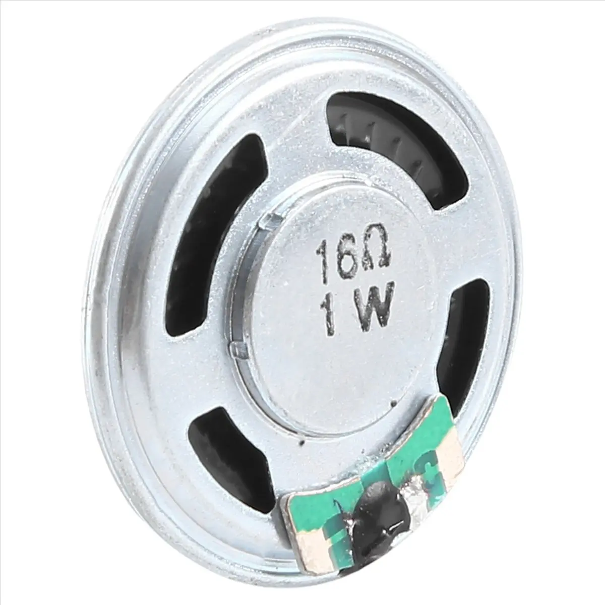 36mm Internal Magnet Speaker, Round Mini Audio Component with Aluminum Housing, 1W 16 Ohm, 5mm Height for DIY Electronics, 1 W, 16 Mm Diameter
