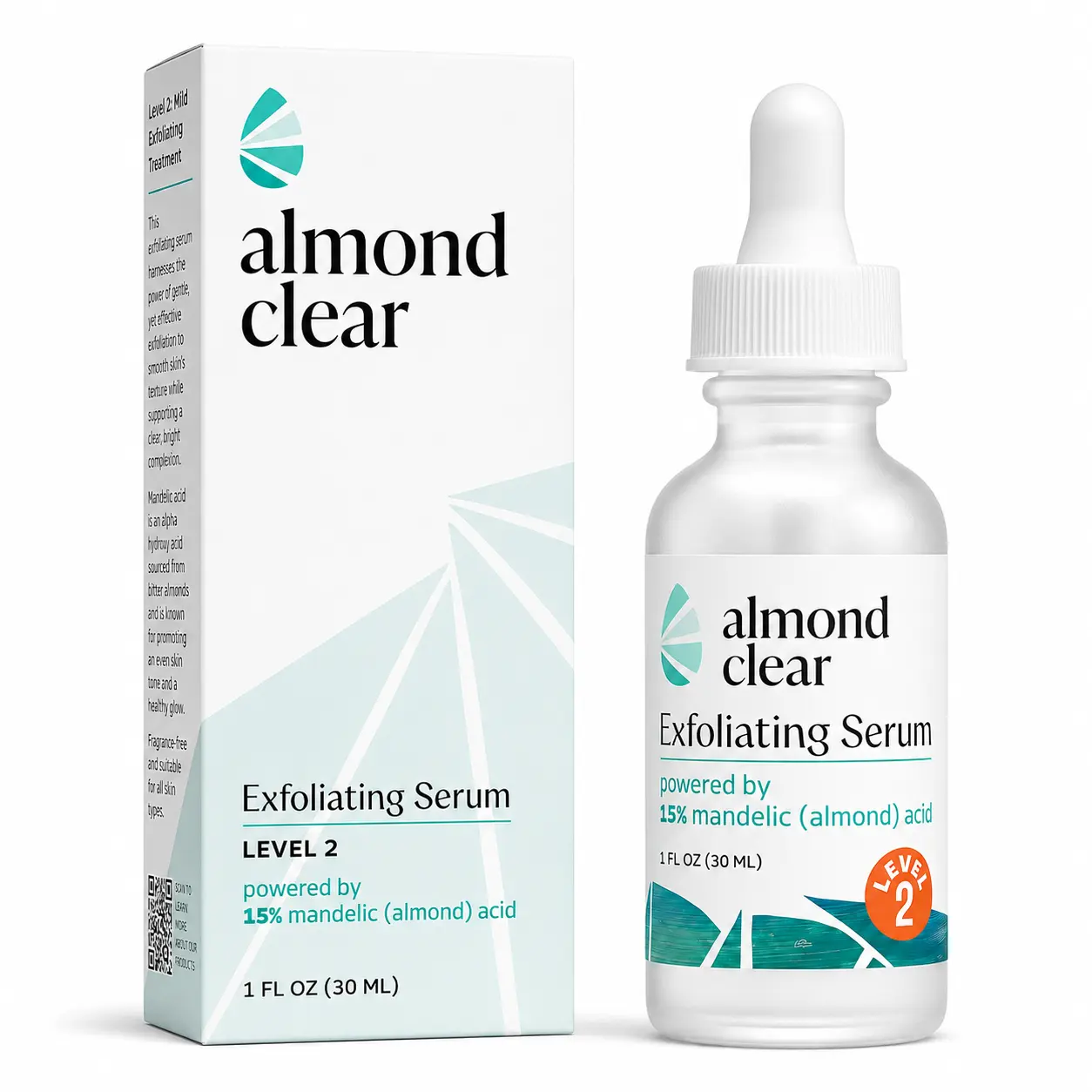 Level 2 Mandelic Acid Serum I Body Acne Treatment, ClearButt Acne, Folliculitis, Fungal Acne, Hyperpigmentation,Ingrown Hairs I Daily Skincare, Safe for Sensitive Skin, SkinRepair, Fungus