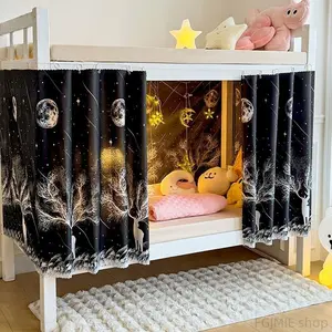 Includes shipping cost. Dorm bed curtain/blackout curtain; privacy fabric for single beds (lower bunk); barrier fabric for college dorms; divider curtain for upper bunks.