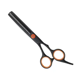VOCOSTE Tooth Shears Haircut Scissors Orange Black 1 Pc