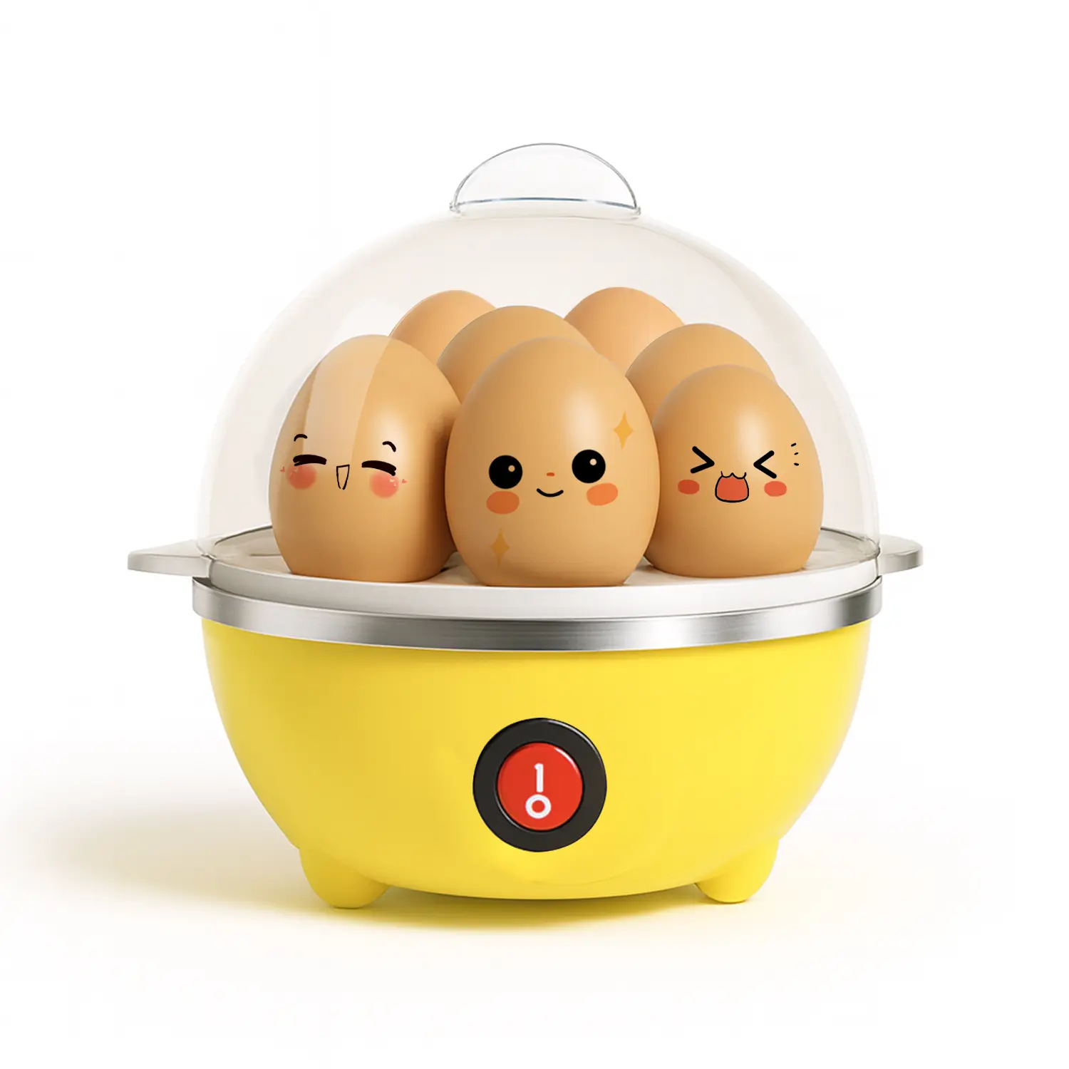 Pickie Hub Easy Egg Cooker,Shut-Off Egg Boiler, Egg Steamer,Egg Boiler,Cookers With Automatic Shut Off,7 Eggs Capacity Lazy Egg Boiler,Multifunction Heated Milk,Heated Food