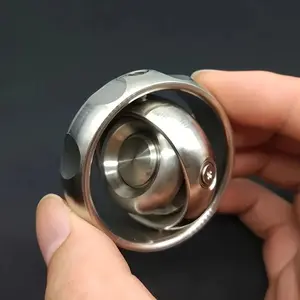 Metal Gyroscope Fingertip Gyroscope Decompression Toy Rotary Balance Wheel Black Technology Three-axis Precision Fingertip Gyroscope