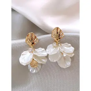Elegant Shell Design Dangle, Statement Earrings, Fashionable Jewelry for Women, Daily Clothing Decor, Trendy All-match & Exquisite Jewelry for Birthday Gift