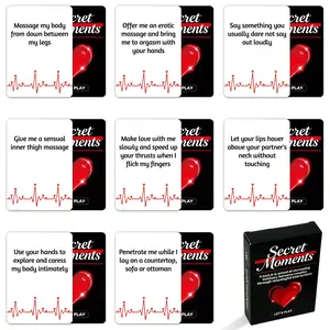 2026 New 50-card Couple Date Interactive Card Game, Tabletop Games, Adult Secret Moment Tabletop Cards, English Version, Perfect for Romantic Moments