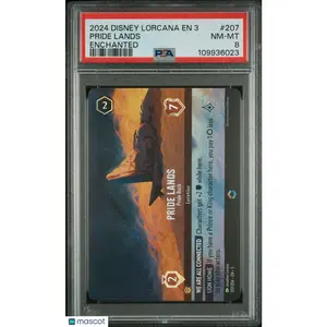 Pride Lands 2024 Disney Lorcana EN 3-Into The Inklands #207 Enchanted PSA 8