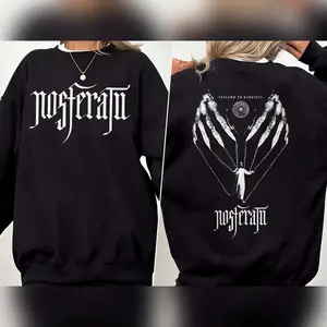 Nosferatu 2024 Movie Shirt, Sweatshirt, Hoodie, Bill Skarsgard Count Orlok Nicholas Hoult A Symphony Of Count Dracula Bram Stoker HoodieSweatshirt, Hoodie For Men, Women