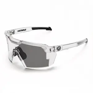 Transparent Lightweight Frame and Photochromic Lenses, Sports Glasses, Windproof UV Protection, for Outdoor Cycling & Active Lifestyle