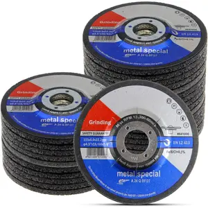 651006 Grinding Wheels 25-Pack,  Oxide Discs for Metal & Stainless Steel, 4-1/2" x 1/4" x 7/8", Aggressive Grinding for Angle Grinders, Depressed Center Design