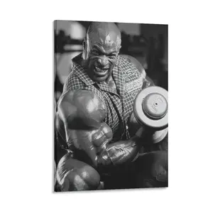 Add A Touch of Classic Bodybuilding Charm to Rooms! Ronnie Coleman's Vintage Black And White Poster, for Beautifying Living And Bedroom Spaces. Canvas Poster Bedroom Decor Sports Landscape Office Room Decor Gift Frames Ornaments Wall Artistic