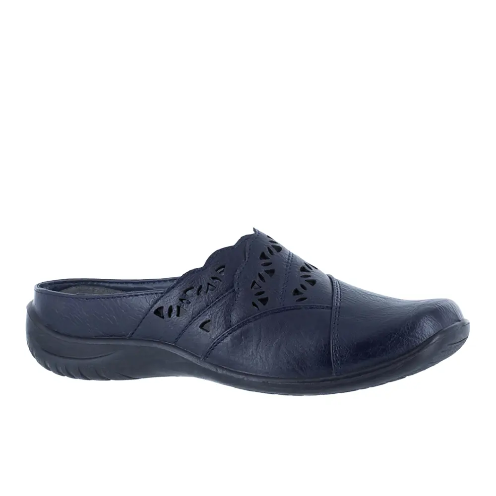 Easy Street Womens Forever Cut Out Mules Flats Casual - Blue Easy Street Womens Forever Cut Out Mules Flats Casual - Blue