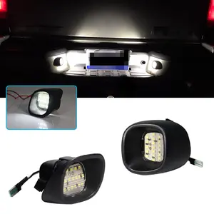 2pcs White LED License Number Plate Light For Chevrolet Blazer S10 Pickup For GMC Jimmy Sonoma For Oldsmobile Bravada , Replace OEM# 15721389 15721390 68147