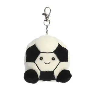 Palm Pals Adorable Striker Soccerball Black Soft Plush Collectable Stuffed Animal