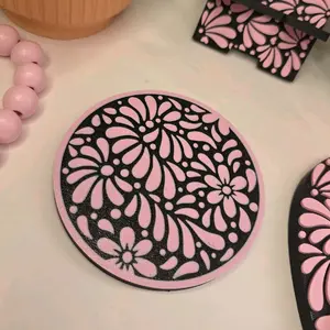 1 Piece Mexican Talavera Desk Coaster 3D Printed, Desk Decor, Office Decor, Coaster