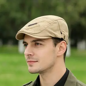 Beret – Flat-Top Golf Style Hat – Unisex Classic French Beret – Versatile Daily Casual Wear – Father's Day Gift for Dad, Birthday Gift for Him