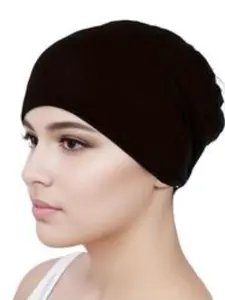 Elastic Ethnic Headscarf Hat, Solid Color Chemotherapy Cap, Hair Protection Turban, Comfortable Stretchy Beanie for Women