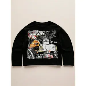 Vintage Washed Civil Rights Heritage Graphic Tee | Premium Cotton, Short/Long Sleeve 2-Pack