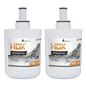 FMS-1-S Standard Refrigerator Water Filter Replacement Fits Samsung HAF-CU1S (2-Pack)
